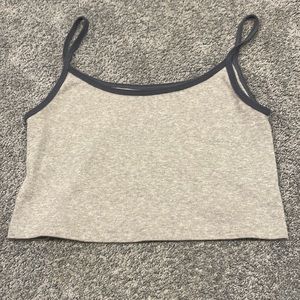 Brady Melville grey and navy blue tank top